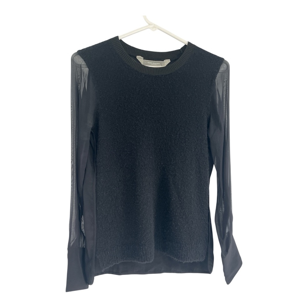 Reed Krakoff Black Cashmere Polyamide Silky Top XS